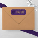 Search for whimsical return address labels Purple