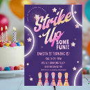 Search for neon bowling birthday invitations Boy birthday party