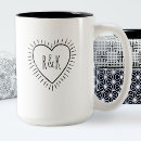 Search for heart monogram mugs Unique