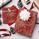 Search for red snowflakes wrapping paper Modern