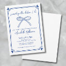 Search for whimsical bridal shower invitations Blue and white