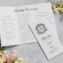 Search for trifold wedding programs Calligraphy script