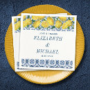 Search for blue lemon napkins Watercolor