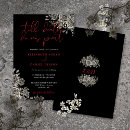 Search for gothic red and black wedding invitations Calligraphy script