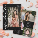 Search for black and white graduation invitations Calligraphy