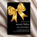 Search for black quinceanera invitations Gold