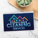 Search for residential cleaning services business cards Housekeeper