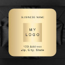 Search for business name and address stickers Gold