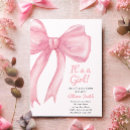 Search for classy baby shower invitations Coquette bow