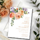 Search for orange blossom invitations Minimalist wildflower greenery blossom
