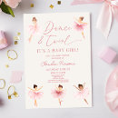 Search for ballerina baby shower invitations Dance and twirl