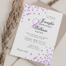 Search for confetti wedding invitations Purple