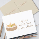 Search for new address postcards Cat