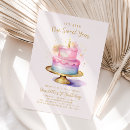 Search for cake 1st birthday invitations Rainbow