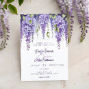 Search for lavender and green wedding invitations Wisteria