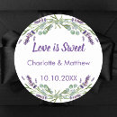 Search for love is sweet wedding stickers Bride and groom