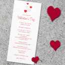 Search for valentine menus Minimalist