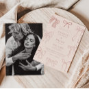 Search for pink ribbon wedding invitations Whimsical