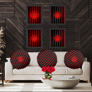 Search for black and red striped cushions Modern
