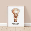 Search for hot air balloon nursery posters Watercolor