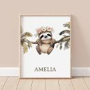 Search for sloth nursery decor Watercolor