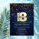 Search for light blue 18th birthday invitations Gold