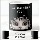 Search for peeking cat mugs Cute