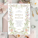 Search for pastel floral wedding invitations Wildflowers