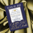 Search for blue and gold graduation invitations University