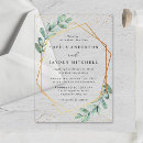 Search for gold foil geometric wedding invitations Modern