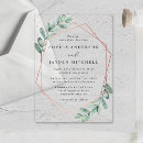 Search for gold foil geometric wedding invitations Watercolor