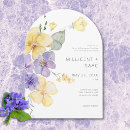 Search for purple and yellow wedding invitations Floral
