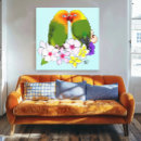 Search for flowers canvas prints Blue