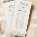 Search for wildflower wedding programs Script