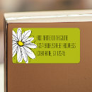 Search for daisies return address labels Modern