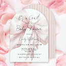 Search for pink bow baby shower invitations Feminine