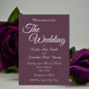 Search for aubergine wedding invitations Simple