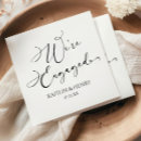Search for engagement party napkins We're engaged