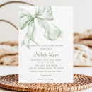 Search for sage baby shower invitations Bow
