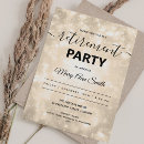 Search for gold retirement party invitations Glitter