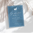 Search for blue and white graduation invitations Grad party
