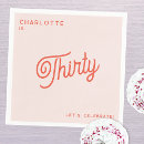 Search for 30th birthday napkins Blush pink