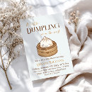 Search for dumpling baby shower invitations Bun in the oven