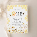 Search for bumble bee birthday invitations Wildflowers