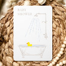 Search for bathtub invitations Watercolor