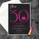 Search for lips invitations 30th