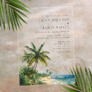 Search for tropical beach wedding invitations Palm trees