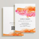 Search for colourful bridal shower invitations Watercolor
