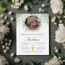 Search for gold cross christening invitations Christian