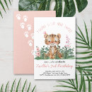 Search for baby tiger invitations Safari animals